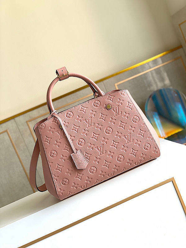 LV Montaigne MM Monogram Medium Cherry Powder M44311 Size 33 × 23 × 15 cm  - 1