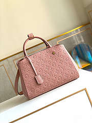 LV Montaigne MM Monogram Medium Cherry Powder M44311 Size 33 × 23 × 15 cm  - 1