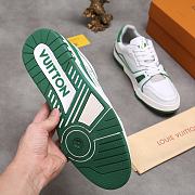 Louis Vuitton LV Trainer Sneaker White Green - 3