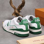 Louis Vuitton LV Trainer Sneaker White Green - 2