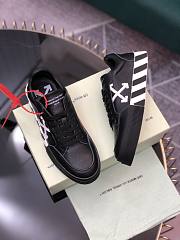 Off-White Vulcanized Leather Low Top Sneaker Black and White 72I-JSY005 - 5