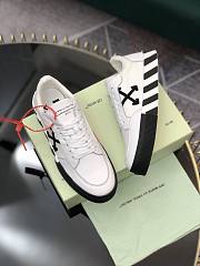 Off-White Vulcanized Leather Low Top Sneaker White - 4