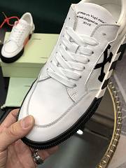 Off-White Vulcanized Leather Low Top Sneaker White - 5