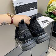 Chanel Low Top Trainer Velvet Black - 3