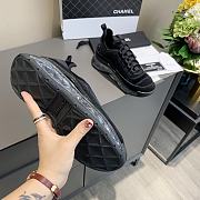 Chanel Low Top Trainer Velvet Black - 4