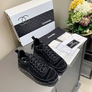 Chanel Low Top Trainer Velvet Black - 5