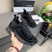 Chanel Low Top Trainer Velvet Black - 6