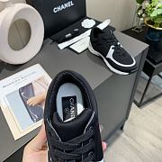 Chanel Women's Black Low Top Logo Sneaker - 2