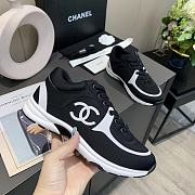 Chanel Women's Black Low Top Logo Sneaker - 4