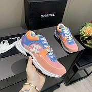 Chanel Women's Orange Low Top Logo Sneaker - 2