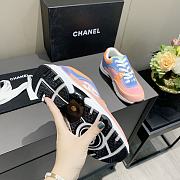 Chanel Women's Orange Low Top Logo Sneaker - 4
