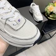 Chanel Women's White Low Top Logo Sneaker - 4