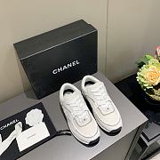 Chanel Women's White Low Top Logo Sneaker - 3