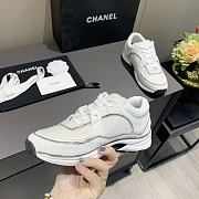 Chanel Women's White Low Top Logo Sneaker - 2
