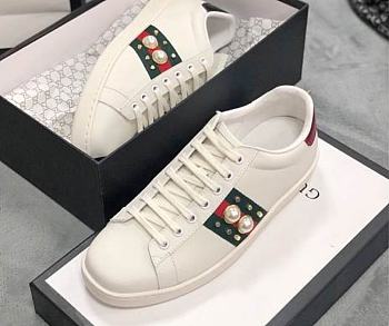 Gucci Women's Ace Studded Leather Sneaker 431887 02JP0 9064