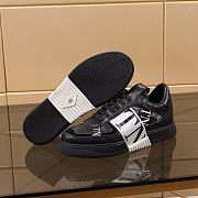 Valentino Garavani VL7N Sneaker in Banded Calfskin Leather Black - 2