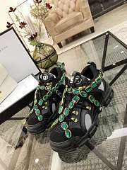 Gucci Flashtrek Sneakers With Removable Crystals Black - 2