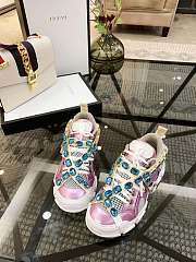 Gucci Flashtrek Sneakers With Removable Crystals Pink 537133DORA0 - 6