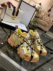 Gucci Flashtrek Sneakers With Removable Crystals Yellow - 4