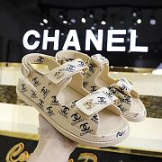 Chanel 21C Dad Sandal Cream - 4