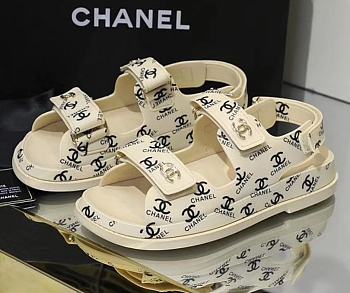 Chanel 21C Dad Sandal Cream