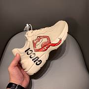 Gucci Women's Rhyton Sneaker With Mouth Print 552093 A9L00 9522 - 4