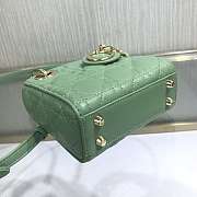 Dior Lady Mini Green 9202 Size 12 x 10 x 5 cm  - 6