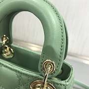Dior Lady Mini Green 9202 Size 12 x 10 x 5 cm  - 5