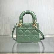 Dior Lady Mini Green 9202 Size 12 x 10 x 5 cm  - 3