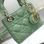 Dior Lady Mini Green 9202 Size 12 x 10 x 5 cm  - 2