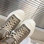 Alexander McQueen Tread Slick Lace Up Boots High Top Grey Fur Lining - 6
