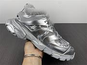 Balenciaga Track Fur Sneaker All Silver 663556 W3FS2 8181 - 6
