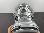 Balenciaga Track Fur Sneaker All Silver 663556 W3FS2 8181 - 5