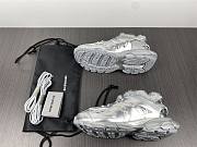 Balenciaga Track Fur Sneaker All Silver 663556 W3FS2 8181 - 2