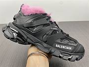 Balenciaga Track Fur Sneaker Black Pink 668555 W3CQ6 1050 - 4