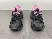 Balenciaga Track Fur Sneaker Black Pink 668555 W3CQ6 1050 - 2