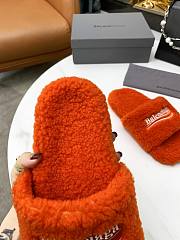 Balenciaga Furry Slide Orange - 3