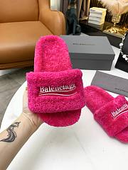 Balenciaga Furry Slide Pink - 6