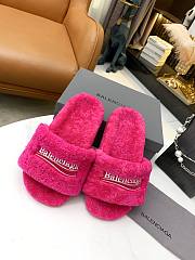 Balenciaga Furry Slide Pink - 4