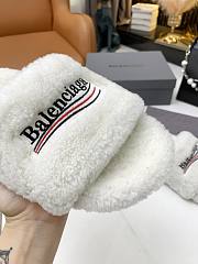 Balenciaga Furry Slide White - 2