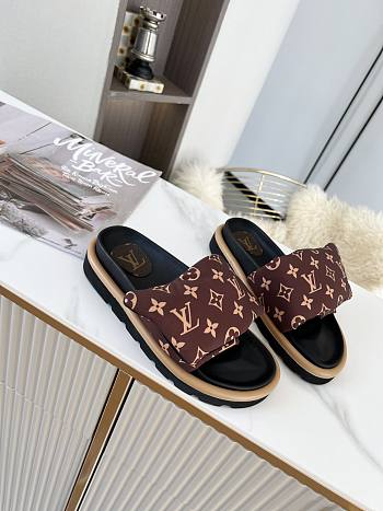 Louis Vuitton Pool Pillow Comfort  Mule Cacao Brown