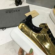 Alexander McQueen Oversized Gold Patent - 6