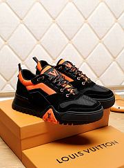 Louis Vuitton LV Trainer Sneaker Black Orange - 5