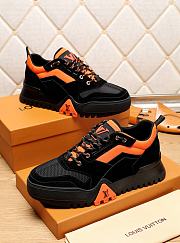 Louis Vuitton LV Trainer Sneaker Black Orange - 4