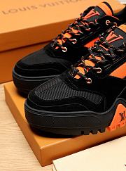 Louis Vuitton LV Trainer Sneaker Black Orange - 2