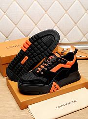 Louis Vuitton LV Trainer Sneaker Black Orange - 3