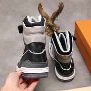 Louis Vuitton LV Trainer Sneaker Boot High Black Grey 1A54IS - 5