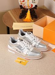 Louis Vuitton LV Trainer Sneaker Silver - 3