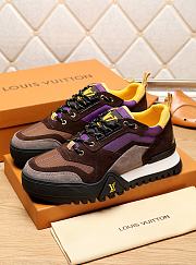 Louis Vuitton LV Trainer Sneaker Yellow Purple - 1