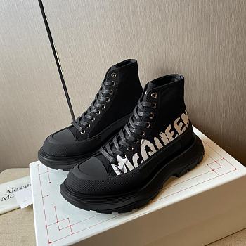 Alexander McQueen Tread Slick Boot High Top Black